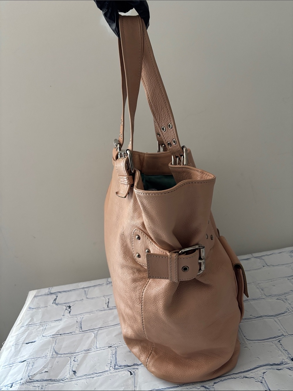 Vintage Marc Jacobs Collection Leather Tote Bag Suede Lining Made in Italy - Picture 3 of 16